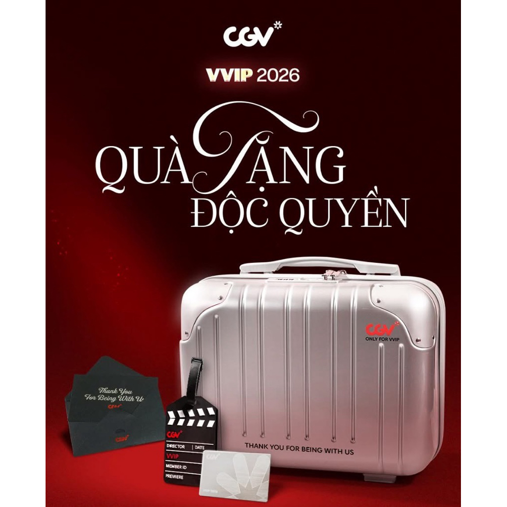 [CGV] BỘ QUÀ TẶNG ĐỘC QUYỀN CGV Cinema - Bộ quà tặng độc quyền VVIP & VIP 2026