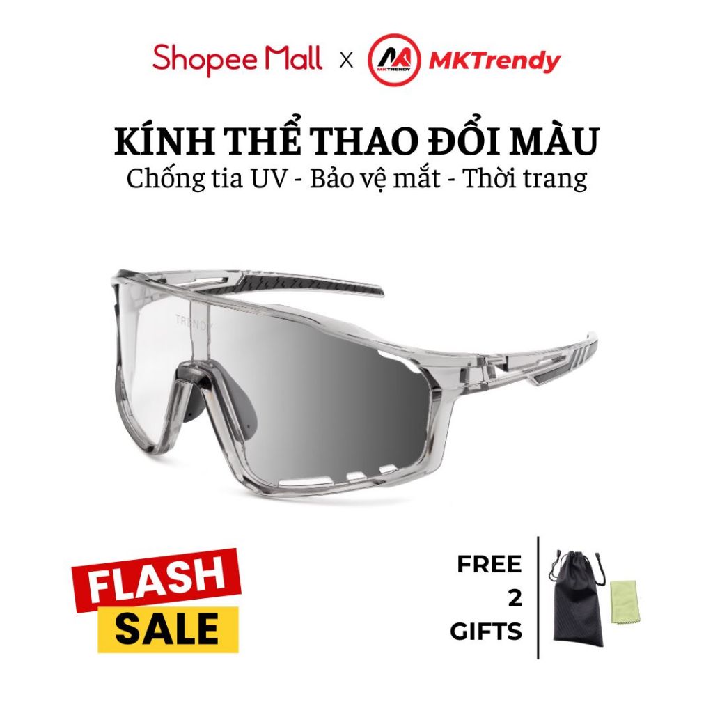 [Live x MKTRENDY] Kính thể thao đổi màu F1 chống bụi chống nắng chống tia UV