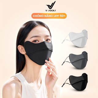 Khẩu Trang Chống Nắng 2 Lớp UPF50+ Mỏng Nhẹ Mịn Mát VSOCKS Có Lỗ Thoáng Khí - FM03