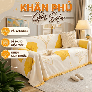 Khăn phủ sofa sang trọng dày dặn họa tiết Châu Âu