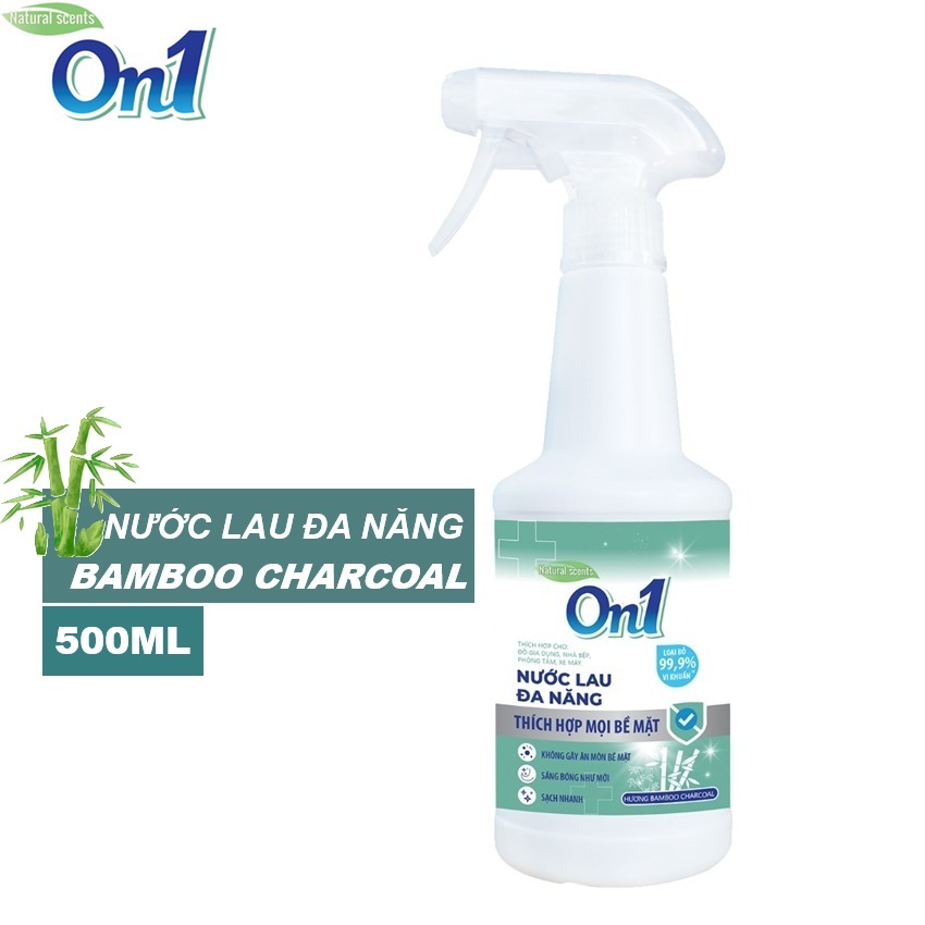 Nước Lau Đa Năng ON1 Hương Bamboo Charcoal CHAI 500ml - Mã DN500 - Hàng Chính Hãng