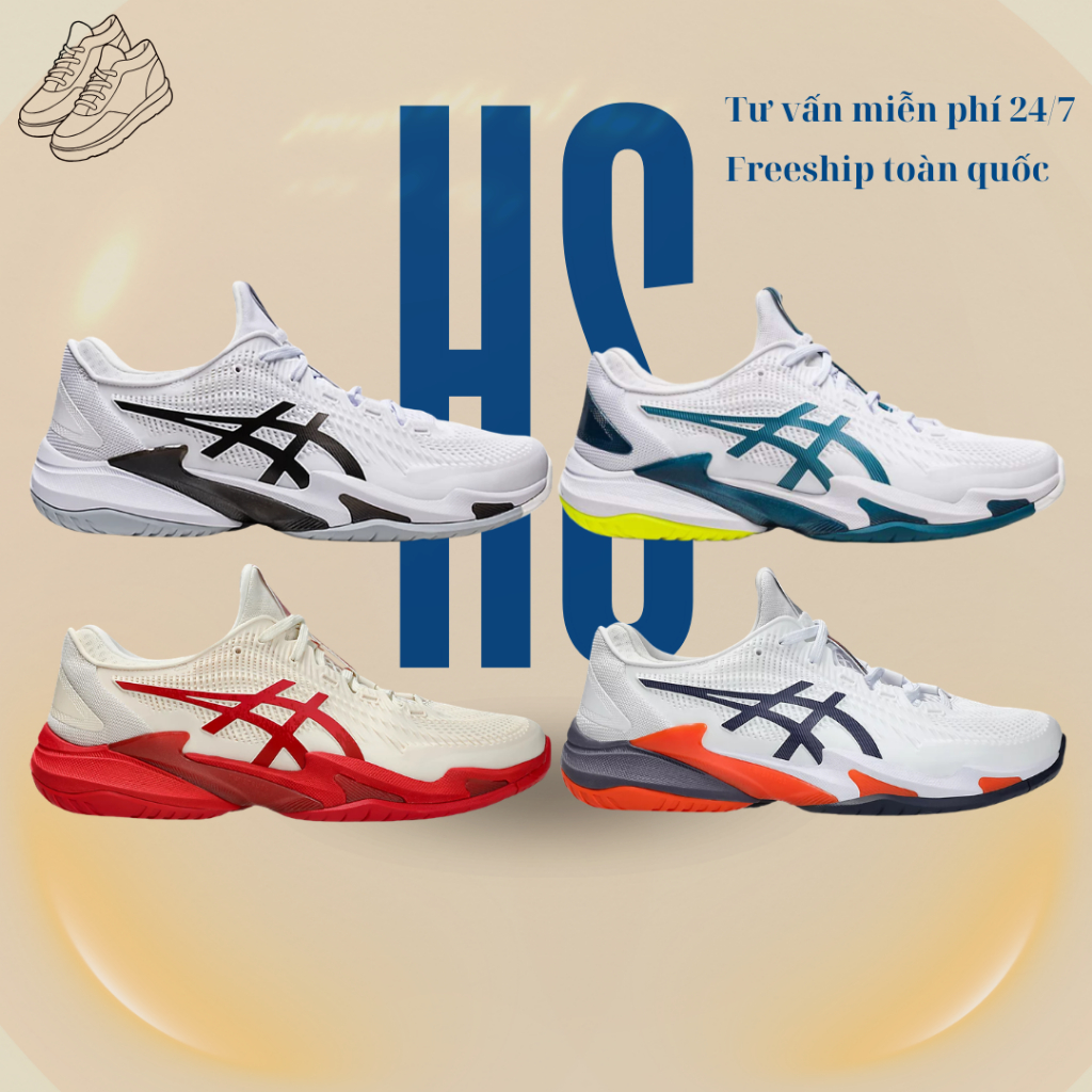 [ Best Quality ] Giày _Asics Court FF3 Nam Nữ Full Box