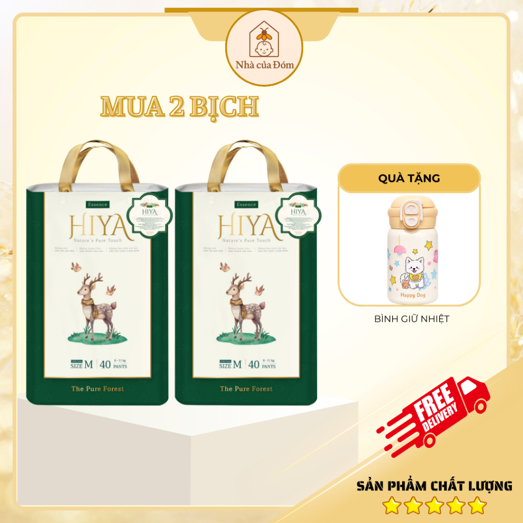 [Mua 2B] Tã/Bỉm Dán/Quần HiYa chuyên đêm Lõi siêu thấm khoá ẩm size NB44 S40 MD40 MQ40 L36 XL32