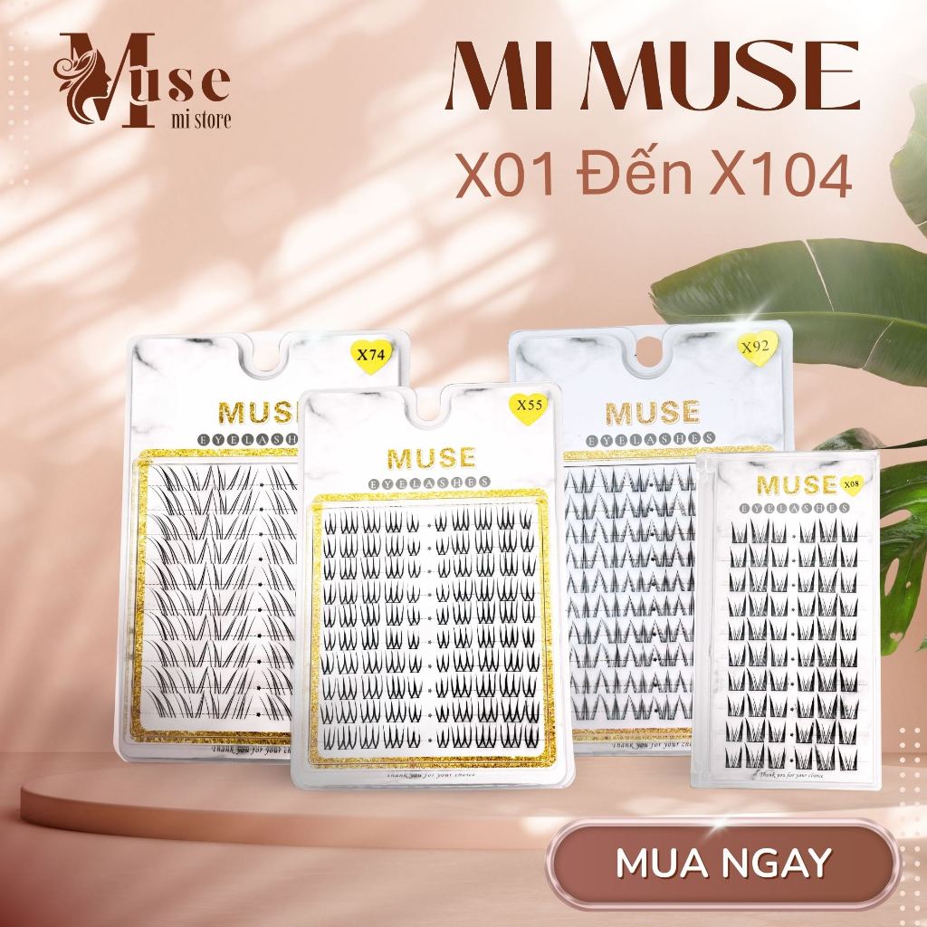 FULL- Mi Giả MUSE, Mi Cụm Cao Cấp MUSE mỏng tự nhiên - Muse_Mi_Store