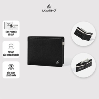 Ví Nam Cao Cấp Da Saffiano Chống Xước, Chống Thấm Nước Chính Hãng Lavatino - WB28