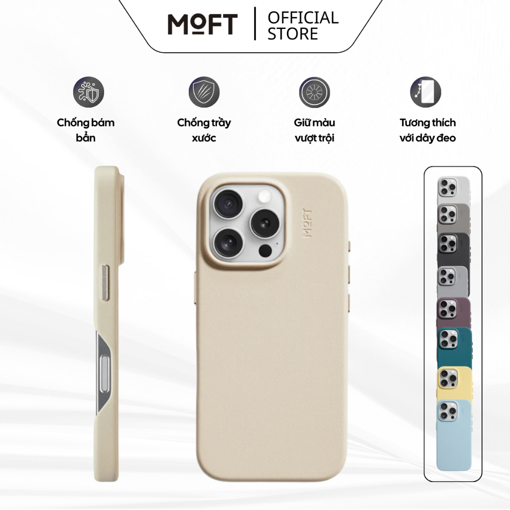 Ốp điện thoại MOFT Snap Case MOVAS™ tương thích Magnetic cho iPhone 16Promax thiết kế mỏng nhẹ