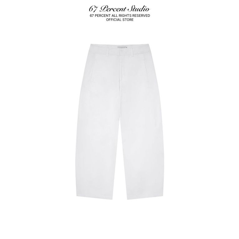 Quần Ống Đứng Dài Chất Liệu Kaki 67PERCENT/67% - REGULAR S-BEND PANTS