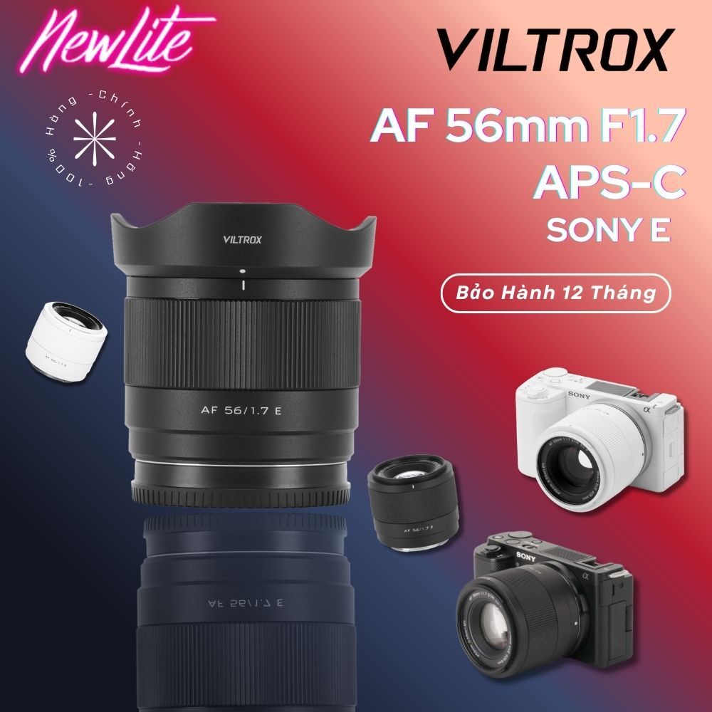 VILTROX AF 56mm F1.7 APS-C  For Sony E Mount | Hàng Chính Hãng