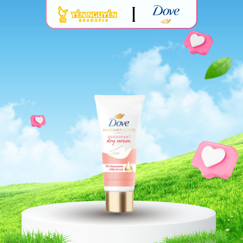 Kem Khử Mùi Serum Dove Dry Serum Collagen 50ml - Dưỡng Sáng Da Ngăn Mùi