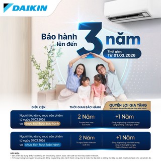 [MIỄN PHÍ LẮP ĐẶT 1TR3] Máy Lạnh Daikin 1 chiều FTF25XAV1V 1HP (9000 BTU)