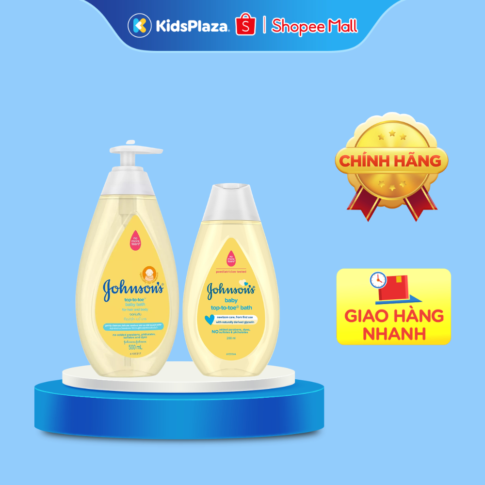 Sữa tắm gội toàn thân Top To Toe Johnson Baby 200ml/ 500ml- KidsPlaza