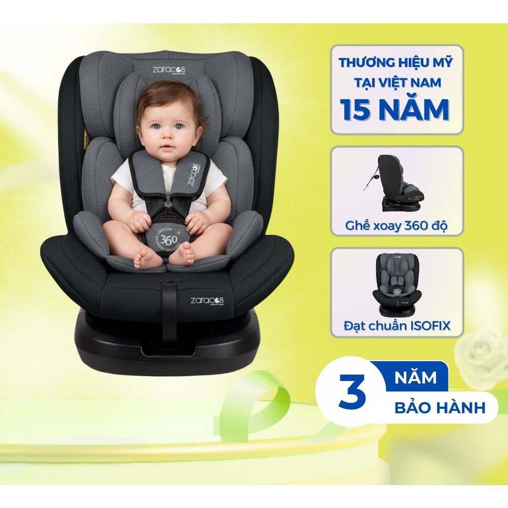 Ghế ngồi ô tô Zaracos Corvin 5406 – Xoay 360°