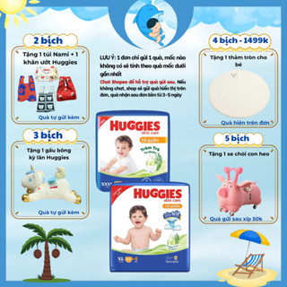 Tã/Bỉm quần Huggies tràm trà tự nhiên Skincare Pants Mega Jumbo M106/L104/XL88/XXL80 [SIÊU NHIỀU MIẾNG] MECAHEO