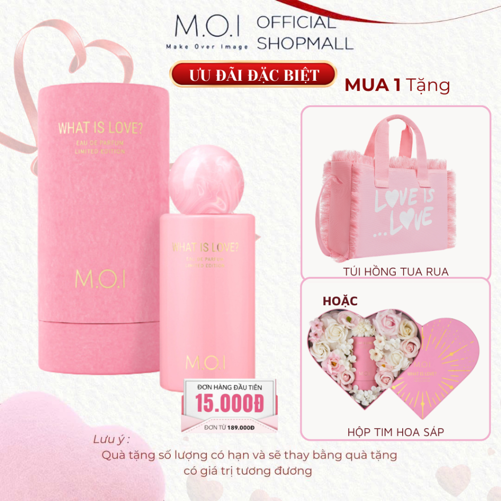 [MUA 1 được  2] NƯỚC HOA WHAT IS LOVE, NGỌT NGÀO, QUYẾN RŨ, THANH LỊCH