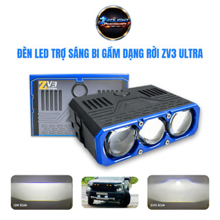 Đèn Trợ Sáng Bi Gầm Dạng Rời Siêu Sáng ZV3 ULTRA ZED LIGHT - Lắp Oto Xe Máy, Ánh Sáng Sắc Nét, Chiếu Xa Tới 300m