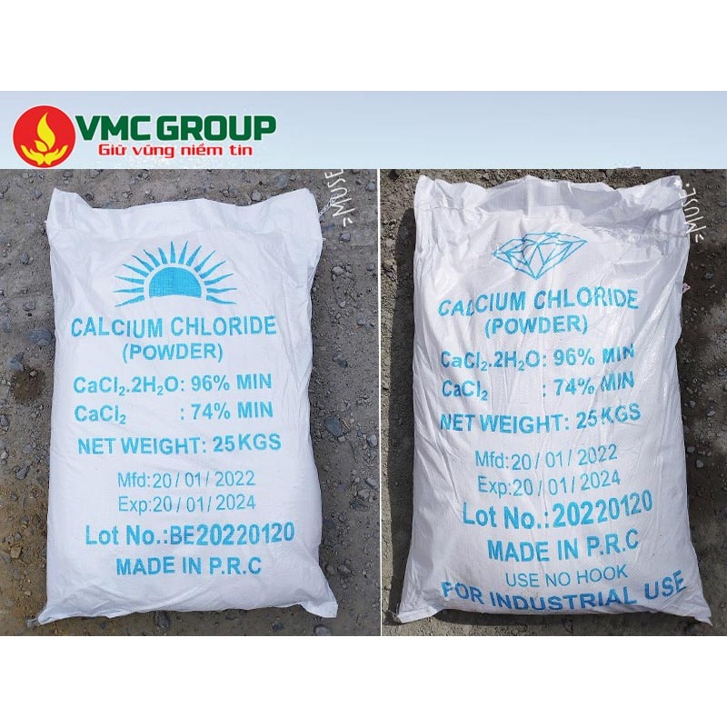 Bán Canxi Clorua CaCl2 dạng bột Trung Quốc bao 25kg