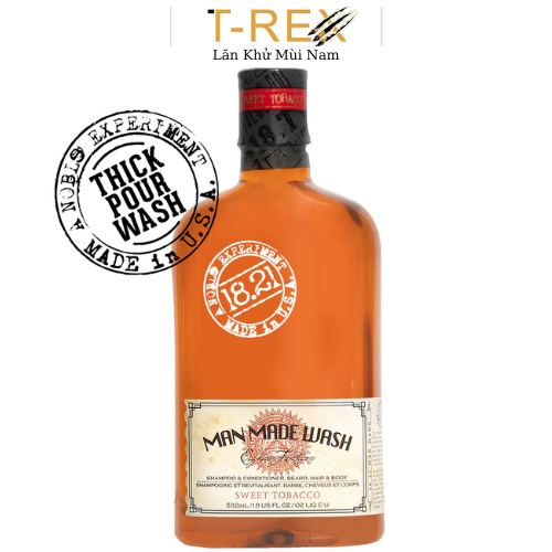 Sữa Tắm Gội 18.21 Man Made Sweet Tobacco 532ML