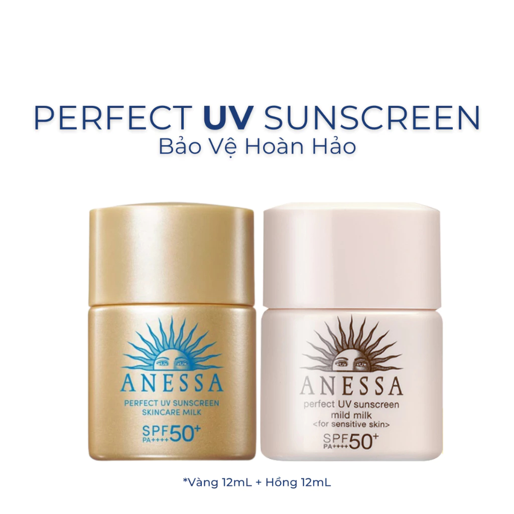 ( Minisize )  Kem Chống Nắng Anessa Perfect UV Sunscreen SPF50+ PA ++++ 12ML