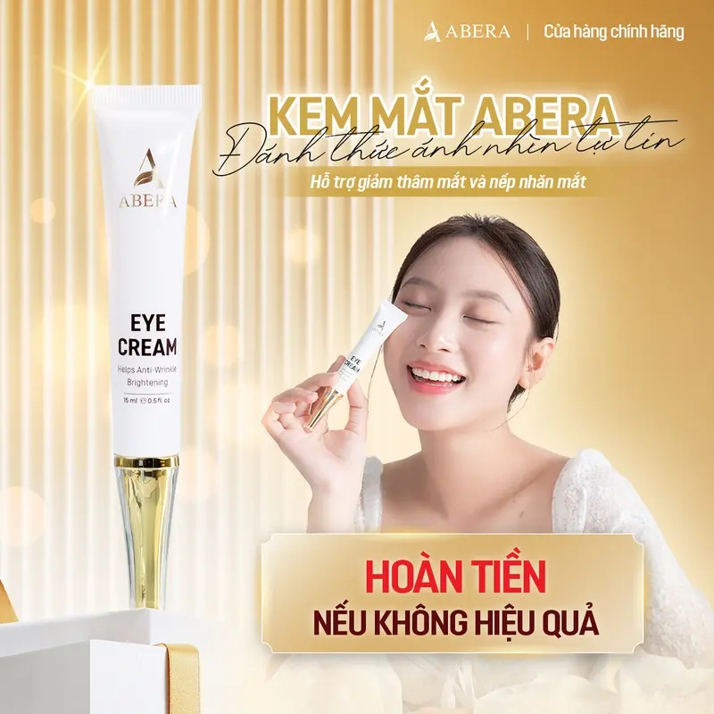 Kem Mắt Abera 15ml -  Hỗ Trợ Giảm Thâm Mắt và Nếp Nhăn Mắt