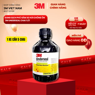 Chai phủ gầm chống ồn,  chống rỉ 3M Underseal  - chai 1L