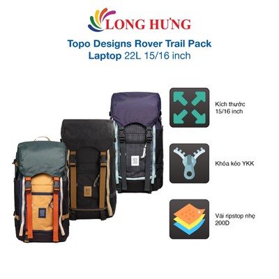 Ba lô Topo Designs Rover Trail Pack Laptop 22L 15/16 inch - Hàng chính hãng