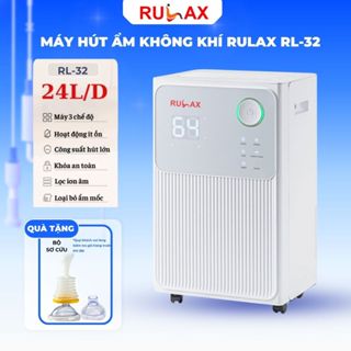 Máy Hút Ẩm RULAX Công Nghệ Máy Nén Hút 24L/Ngày, Khử Ẩm Sấy Khô Quần Áo Kết Nối WIFI - BH 24 Tháng