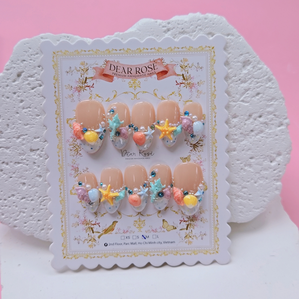 Móng giả nailbox Sea Soul thủ công cao cấp by Dear Rosé
