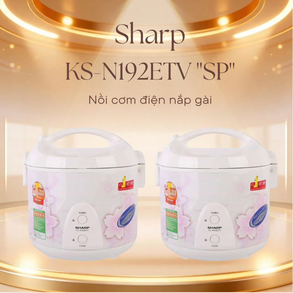 Nồi cơm nắp gài Sharp KS-N192ETV "SP"