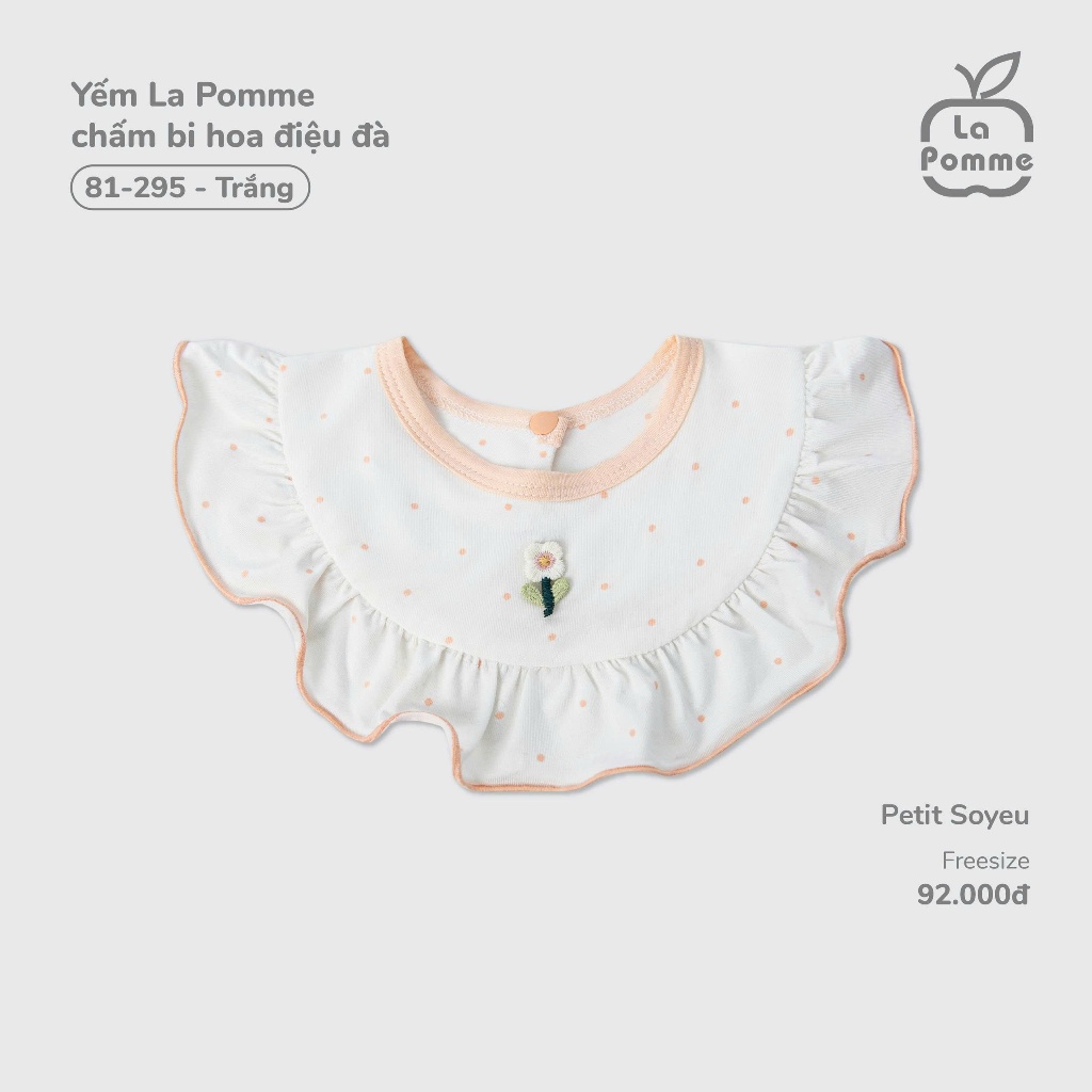 [La pomme] (Phụ kiện La pomme) Yếm, băng đô La pomme cho bé gái BST Tháng 3 năm 2026