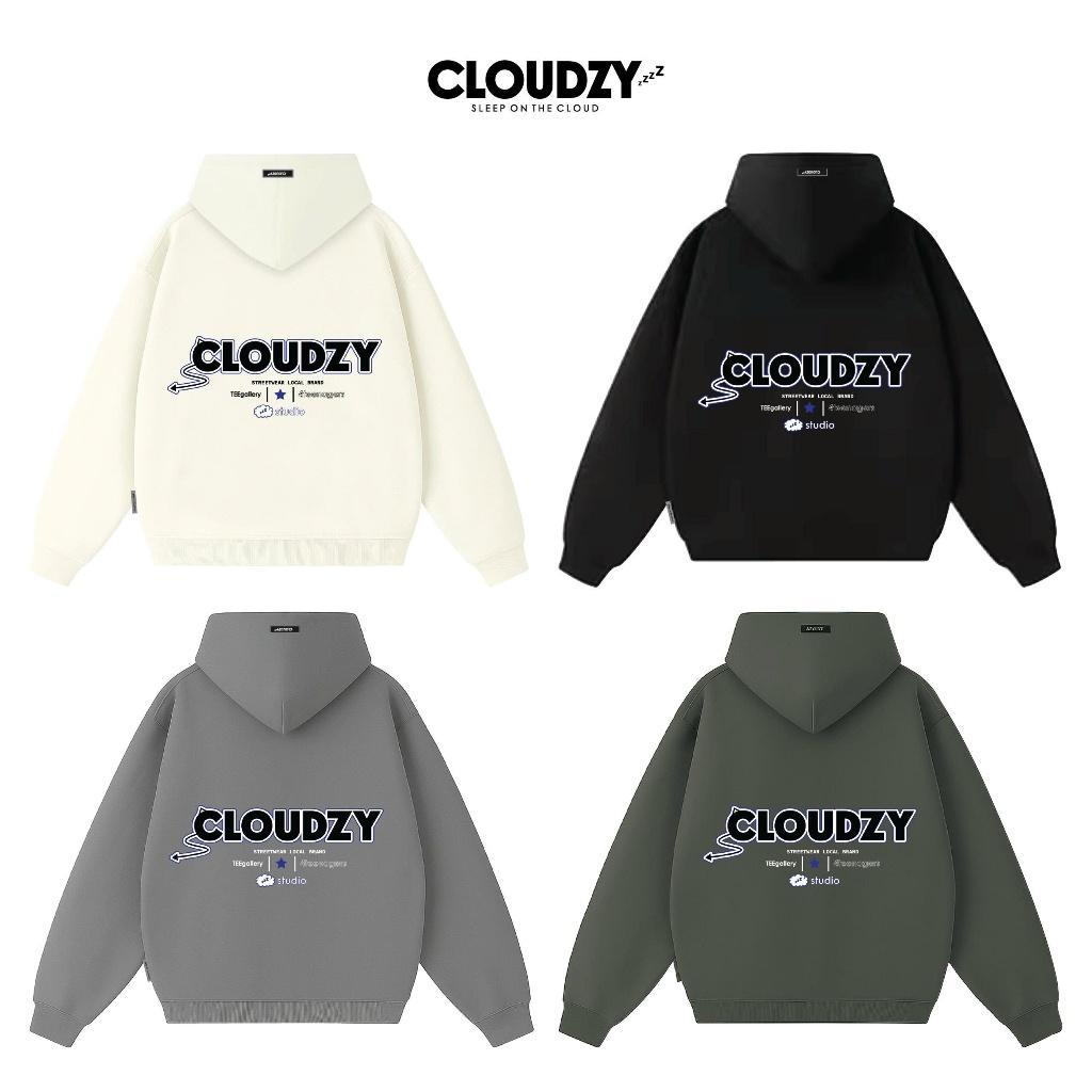 Áo Hoodie unisex nữ form rộng nam oversize nỉ bông 100% local brand chính hãng Cloudzy DRACULA