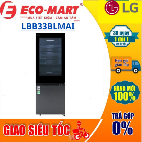 Tủ lạnh LG LBB33BLMAI Inverter 340 lít InstaView
