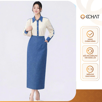 Set Đồ Nữ 𝐂𝐂𝐇𝐀𝐓 Dáng Suông Ren Emerald Cố Đức Chất Liệu Tuytsi Phối 25BDR8049ST