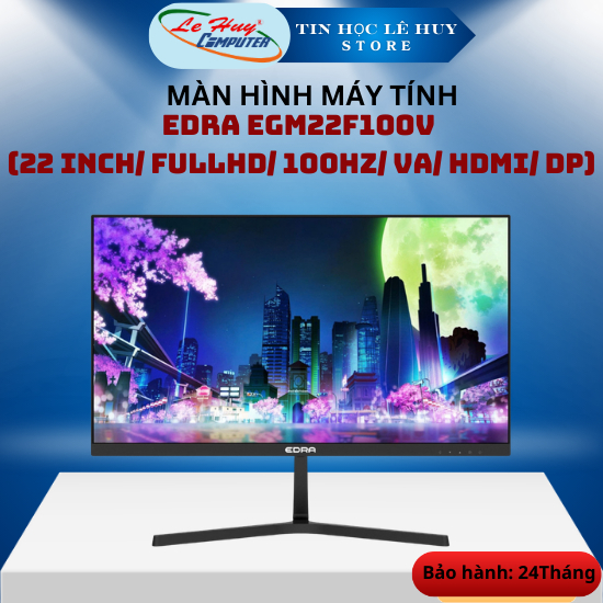 Màn Hình LCD Gaming EDRA EGM22F100V (22 inch/ FullHD/ 100Hz/ VA/ HDMI/ DP) - Hàng Chính Hãng