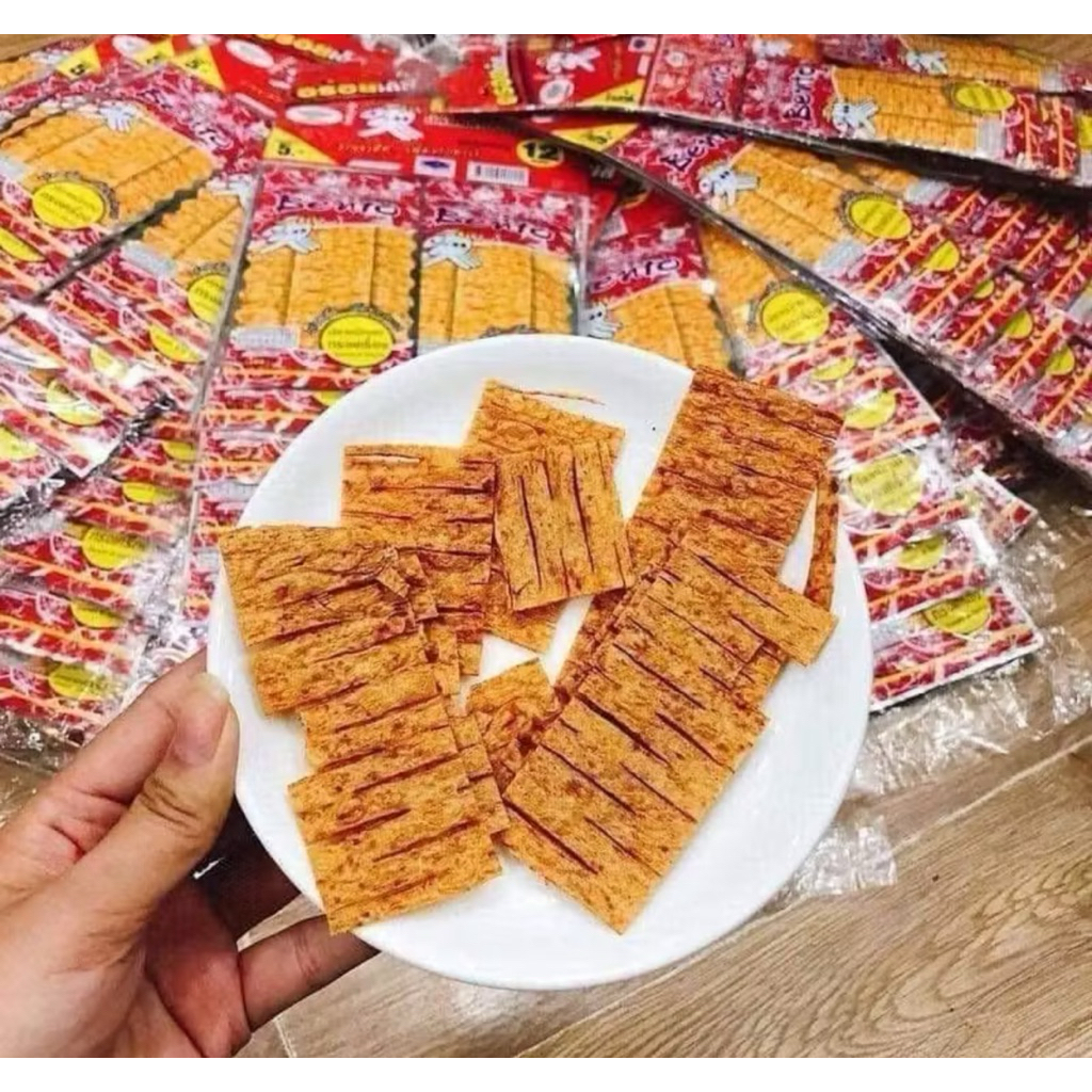 Lốc 13 gói mực bento cay thái Lan, mực bento gói 4g snack mực bento Thái Lan đủ 3 vị