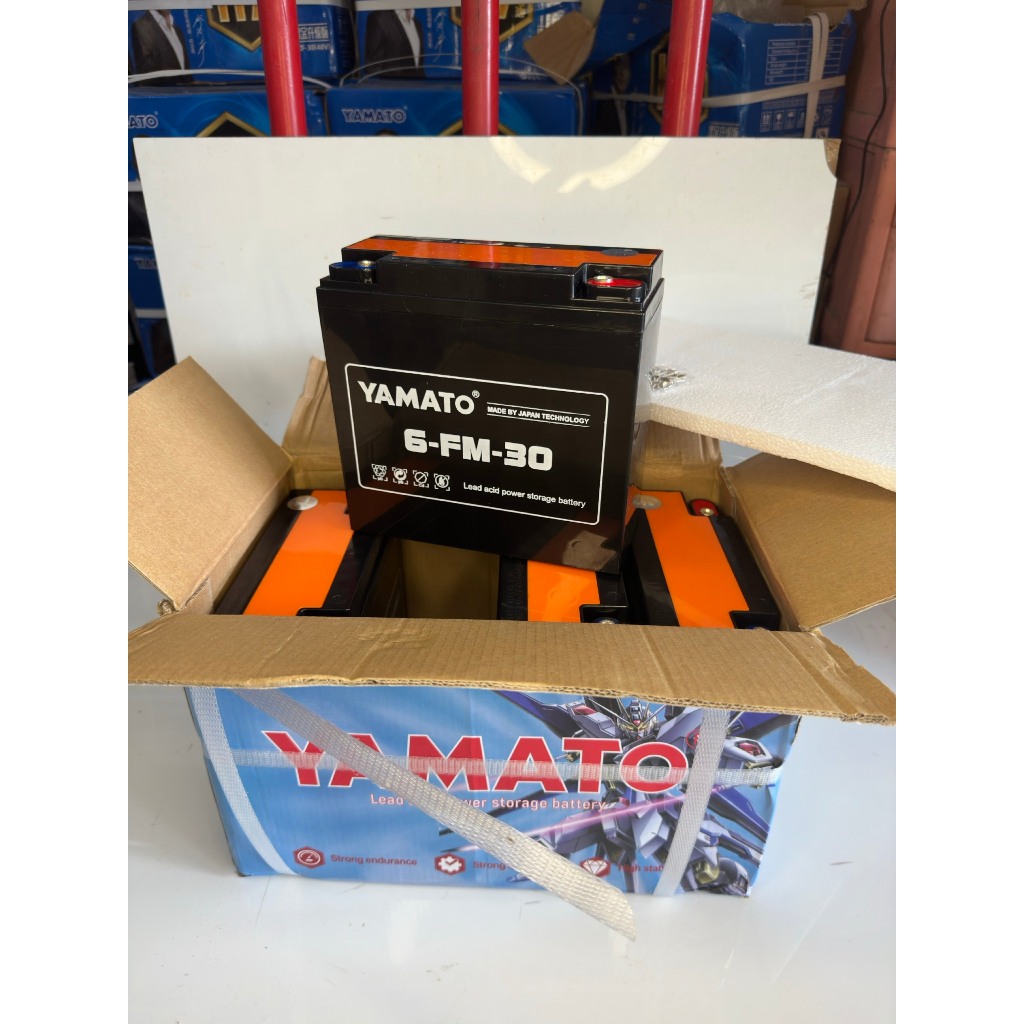 acquy Xe Máy Điện - Loa Kéo - Năng Lượng mặt trời YAMATO 12V - 30Ah YMT-12-30  12 tháng SIÊU NHÂN .