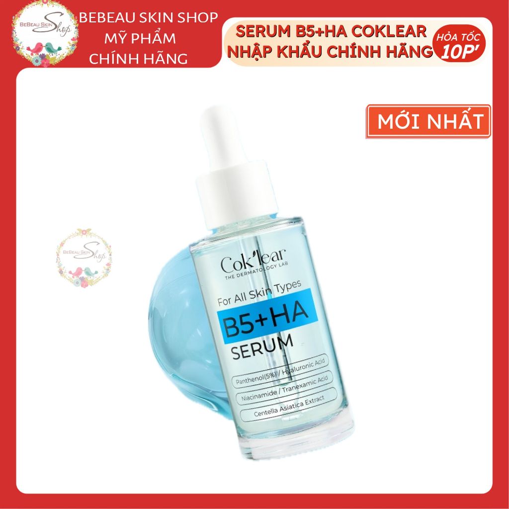 Tinh Chất Dưỡng Da Co Klear Serum B5+HA Co&K’lear Phục Hồi Dưỡng Ẩm Dịu Nhẹ 50ml Hàng Chính Hãng