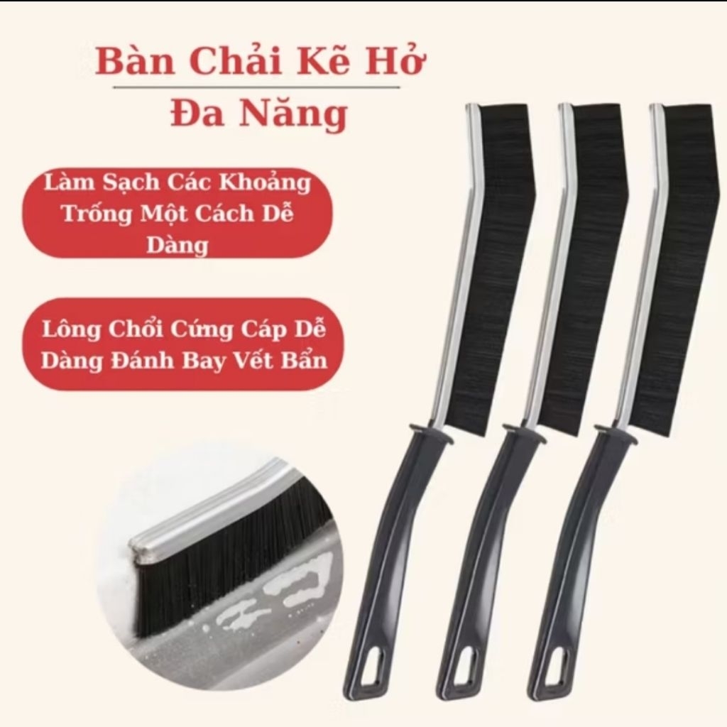 Combo Bàn Chải Cọ Khe Rãnh Đa Năng – Đầu Sợi Cứng, Làm Sạch Khe Hẹp, Góc Khuất, Tiện Lợi Cho Nhà Bếp & Nhà Tắm