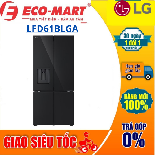 LFD61BLGA Tủ lạnh LG LFD61BLGA Inverter 607 lít