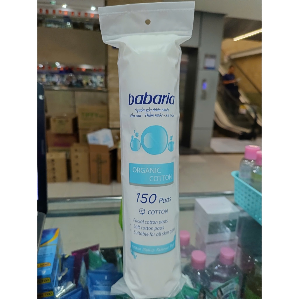 Bông tẩy trang Babaria organic cotton