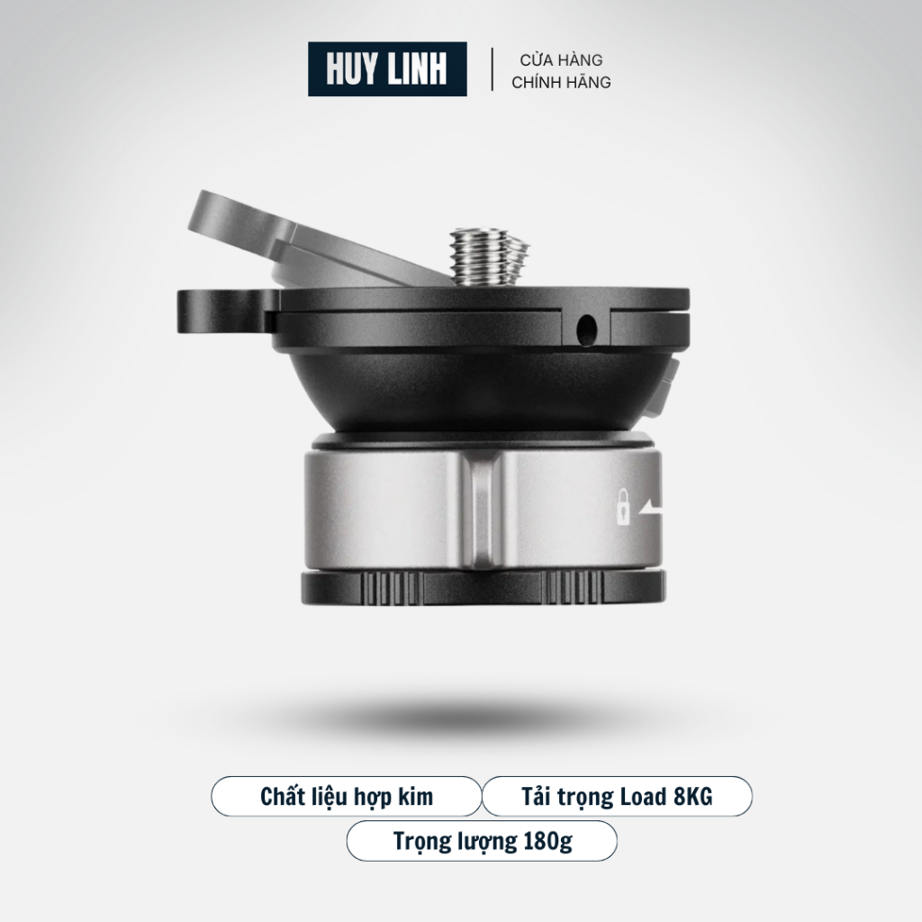 YC Onion LB52 Mini Bowl Head Leveling base bát cân bằng tích hợp khóa lock nhanh chính hãng