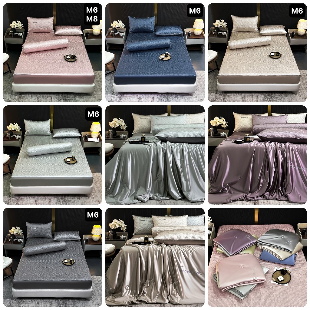 Set ga gối phủ ren tiểu thư Chanel