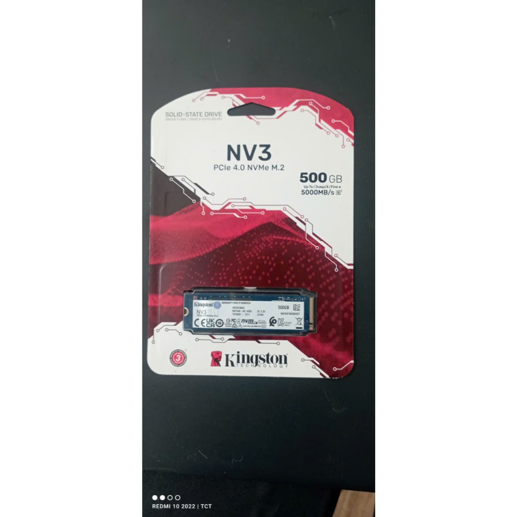 Ổ cứng SSD Kingston NV3 500GB PCIe 4.0 x4 M.2 NVMe (SNV3S/500G)