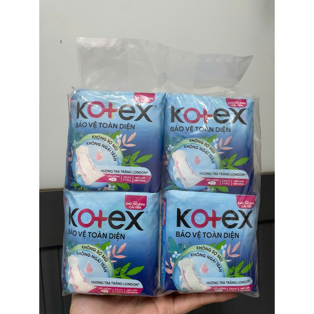 1 Bịch 8 Gói BVS Kotex Siêu Mỏng Cánh