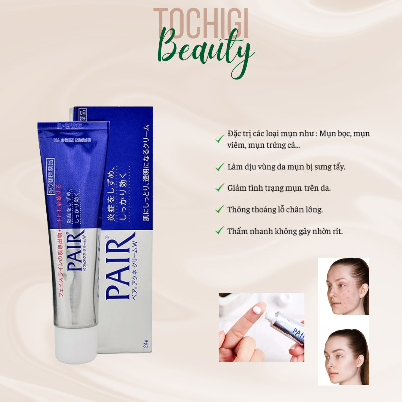 Kem ngừa mụn Pair Acne W Cream