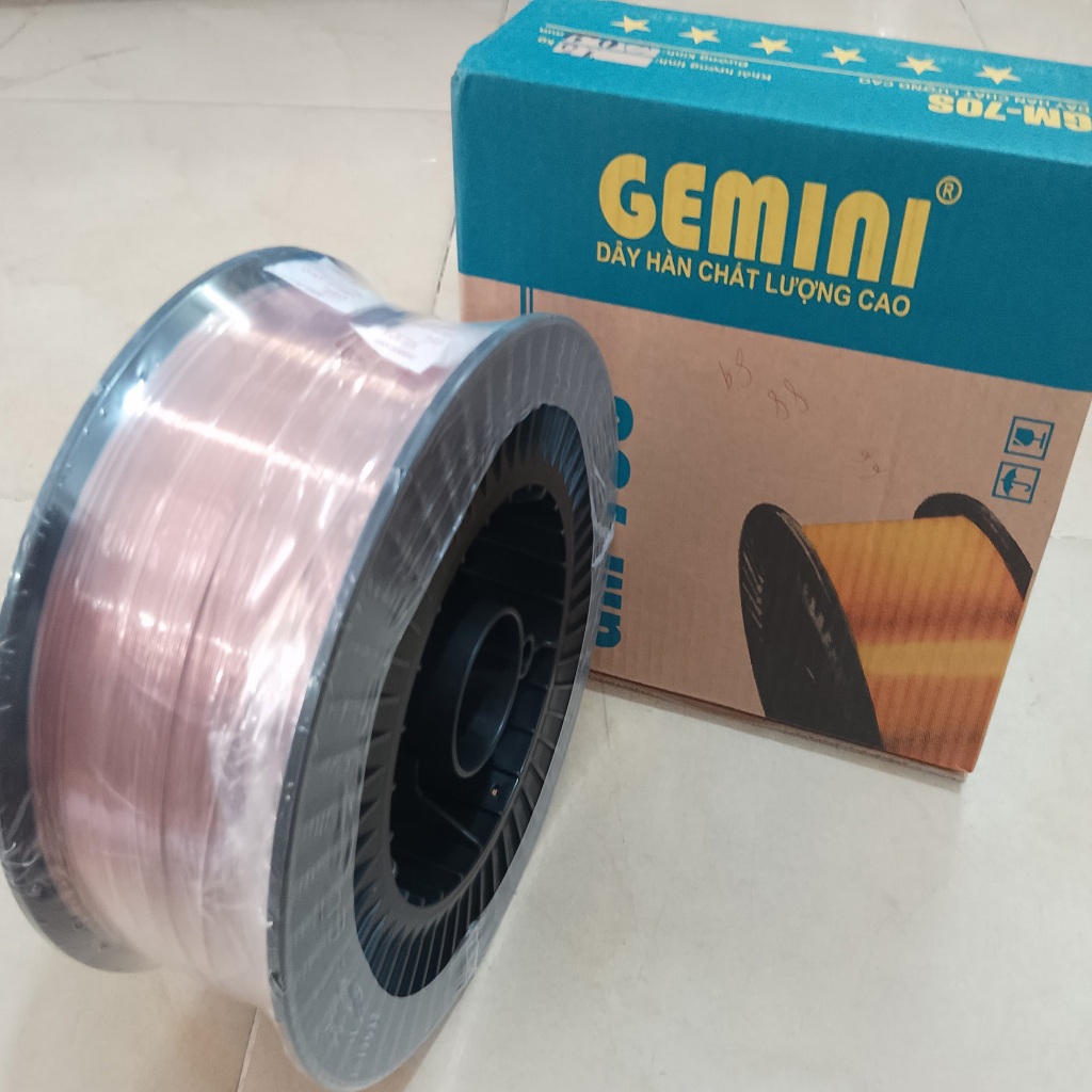 Cuộn dây hàn MIG/MAG Gemini GM-70S rulo 0.8MM-1.2MM 15kg  – Dây hàn sắt