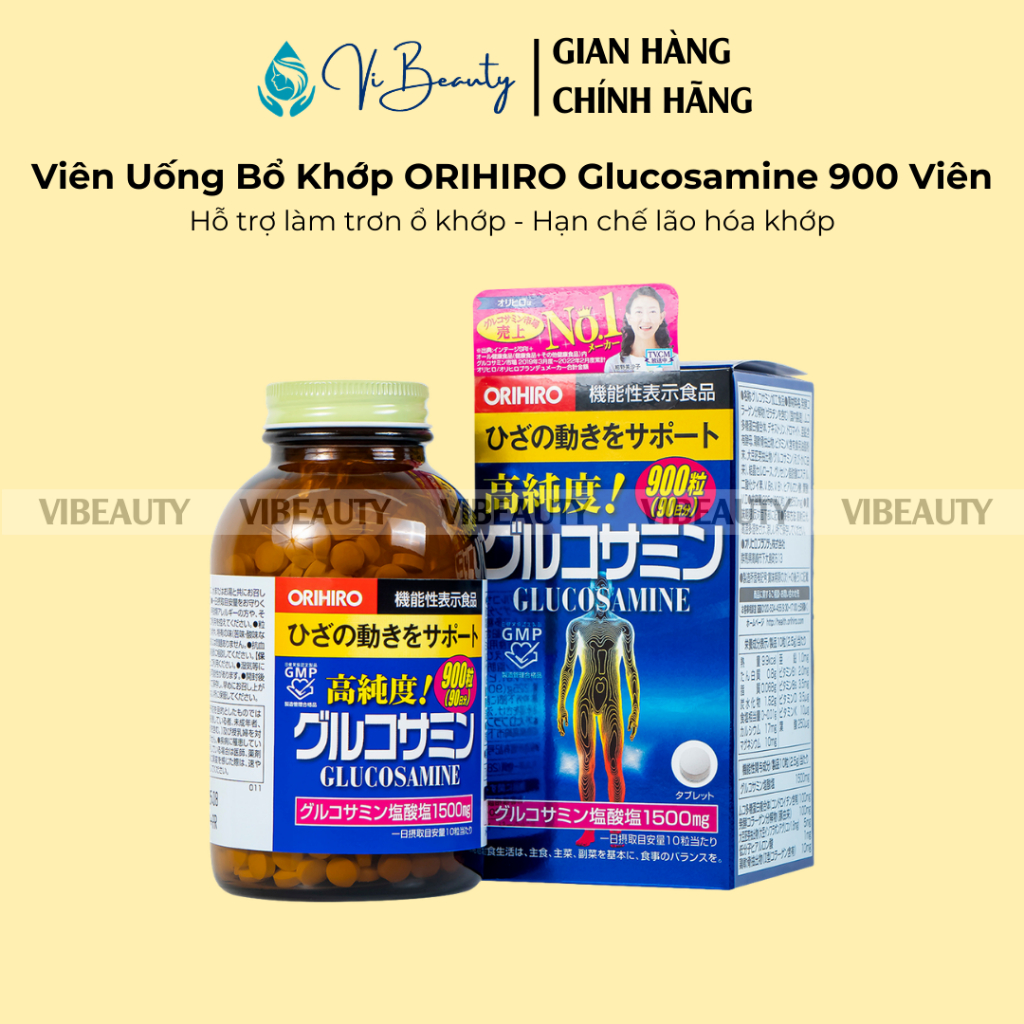 Viên Uống Hỗ Trợ Xương Khớp ORIHIRO Glucosamine Lọ 900 Viên