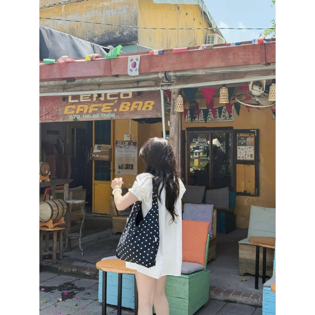 (KÈM QUẦN BẢO HỘ) Váy babydoll tay chuông dáng xoè bèo cổ Hoian Dress | BigBuy360 - bigbuy360.vn