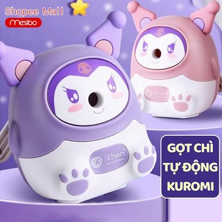 Gọt chì quay tay Mesibo - Dễ thương​ và tiện lợi, lưỡi dao sắc bén​ chuốt bút chì màu pastel dễ dàng, đế chống trượt