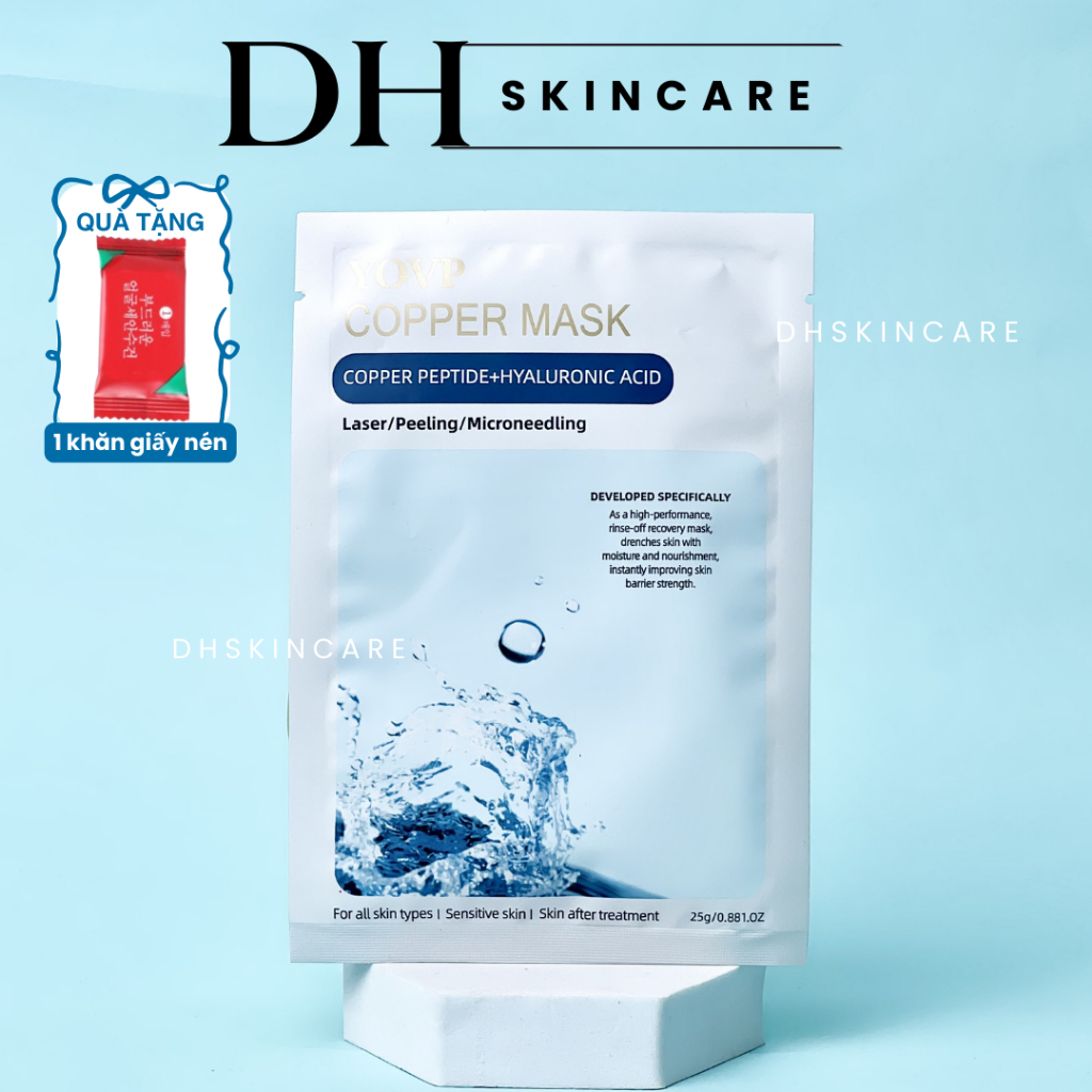Mặt Nạ Giấy Cấp Ẩm, Làm Dịu Và Phục Hồi Da Yovp Copper Mask