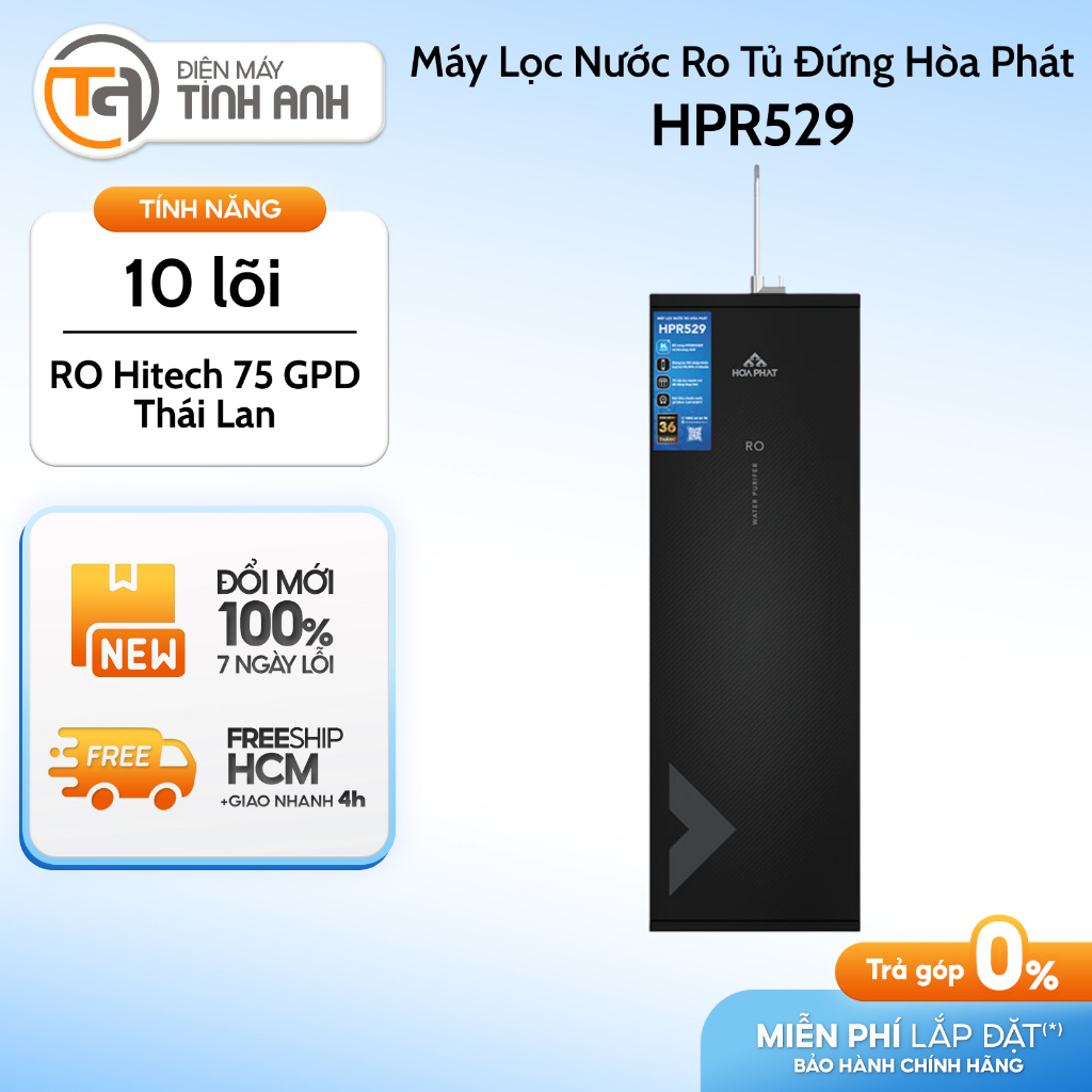 Máy Lọc Nước Ro Tủ Đứng Hòa Phát 10 Lõi HPR529